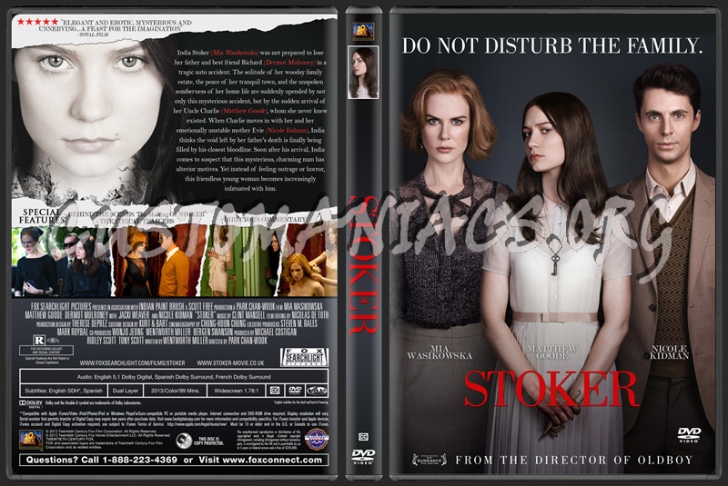 Stoker dvd cover