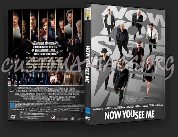 Now You See Me dvd cover