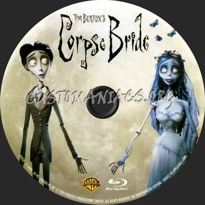 The Corpse Bride blu-ray label