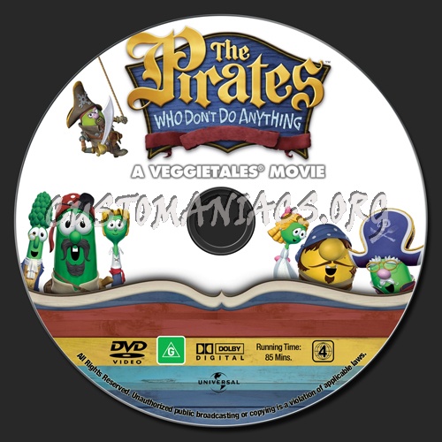 The Pirates Who Dont Do Anything : A Veggietales Movie dvd label