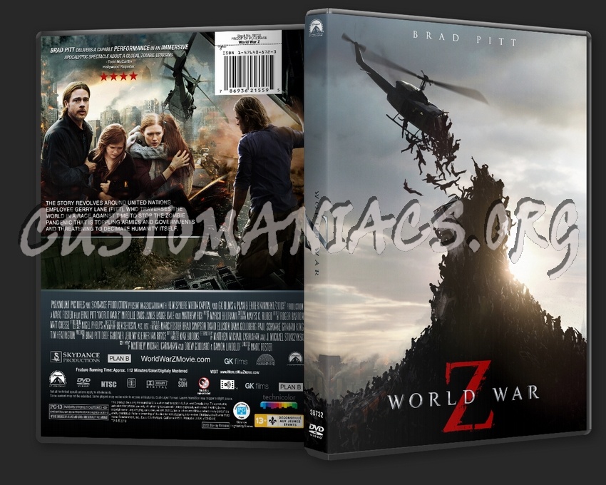 World War Z dvd cover