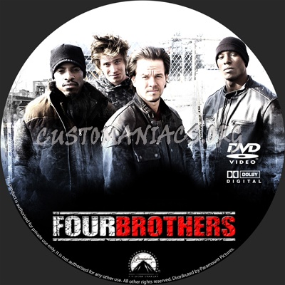 Four Brothers dvd label