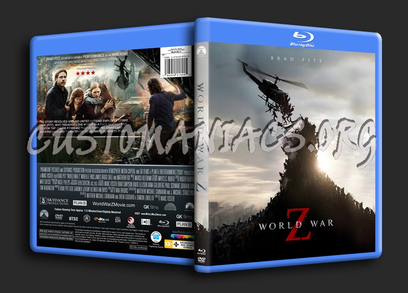 World War Z blu-ray cover