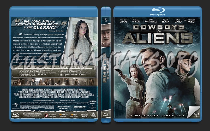 Cowboys and Aliens blu-ray cover