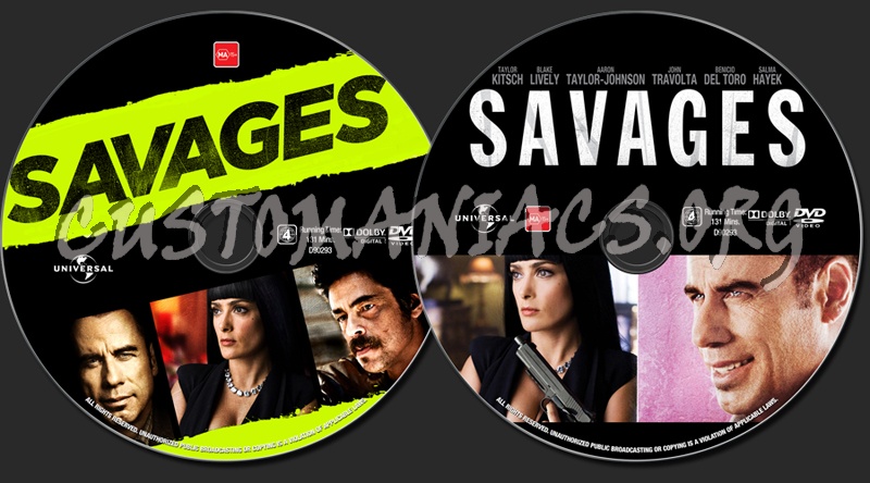 Savages dvd label