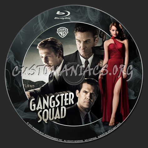 Gangster Squad blu-ray label