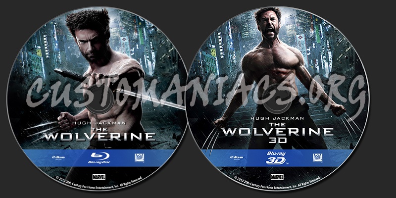 The Wolverine 2D & 3D blu-ray label