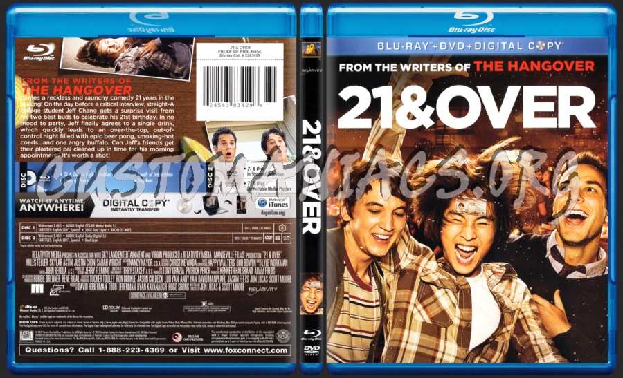 21 & Over blu-ray cover