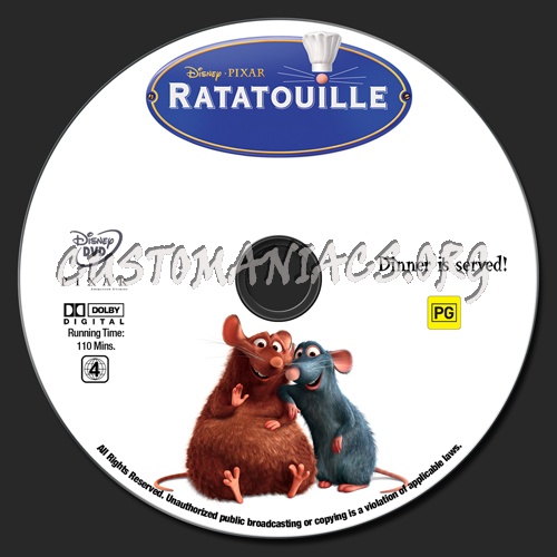 Ratatouille dvd label