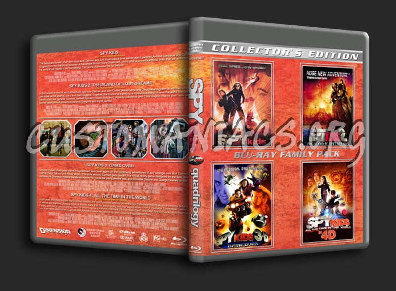 Spy Kids Quadrilogy blu-ray cover