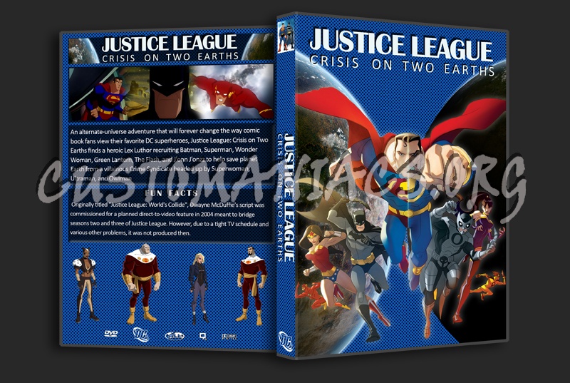 DC COLLECTION: Justice League: Crisis on Two Earths dvd cover