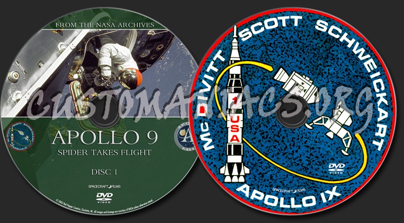 Apollo 9 - Spider Takes Flight dvd label