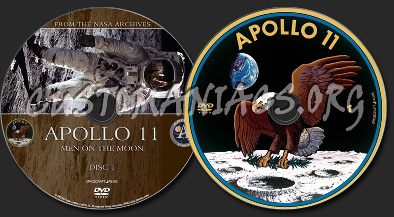 Apollo 11 - Men On The Moon dvd label