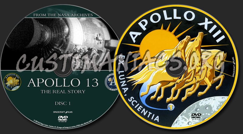Apollo 13 - The Real Story dvd label