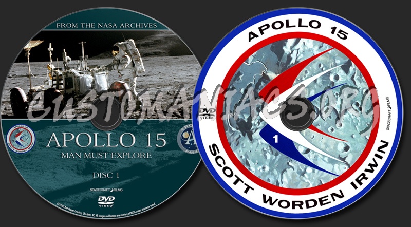 Apollo 15 - Man Must Explore dvd label