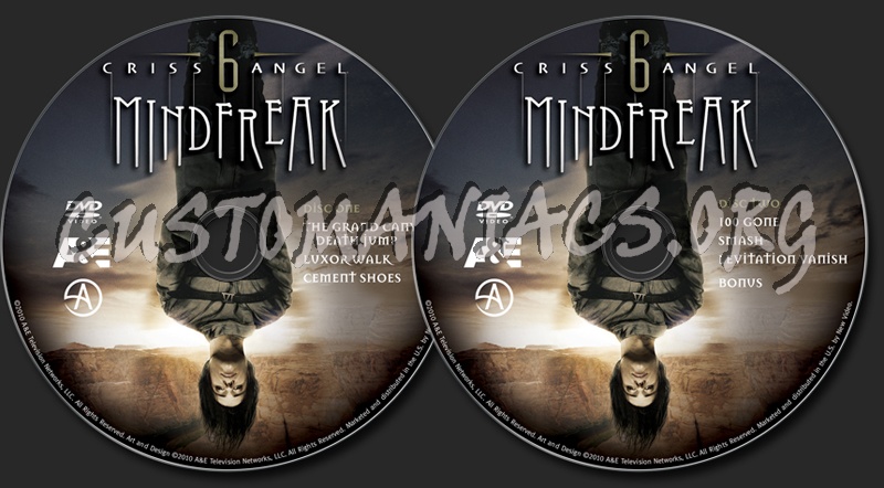 Chriss Angel 6 Mindfreak dvd label