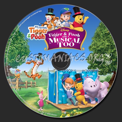 My Friends Tigger & Pooh Tigger & Pooh And A Musical Too dvd label