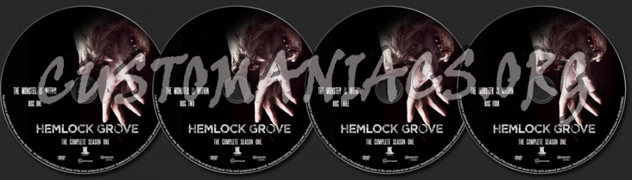 Hemlock Grove Season 1 dvd label