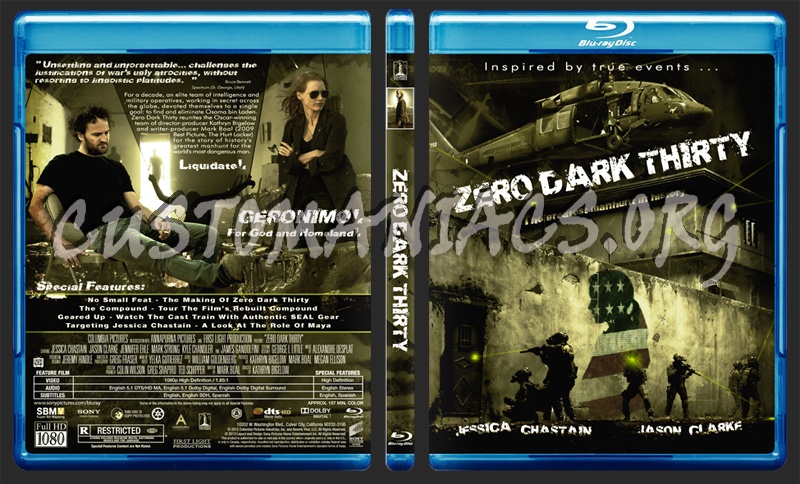 Zero Dark Thirty blu-ray cover