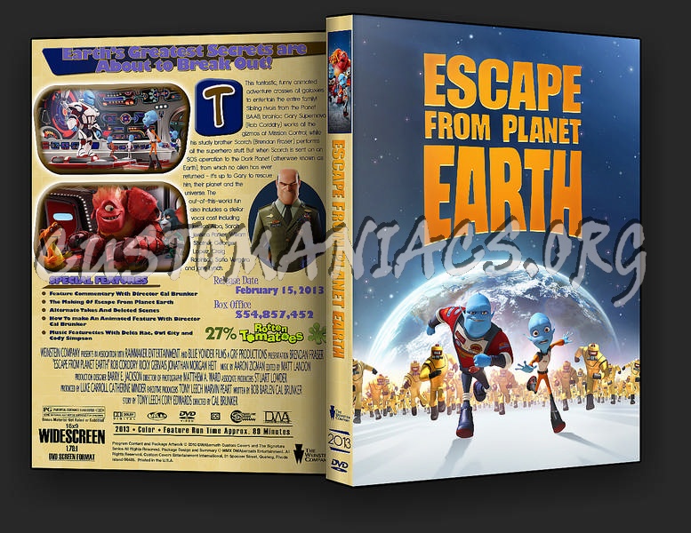Escape From Planet Earth dvd cover