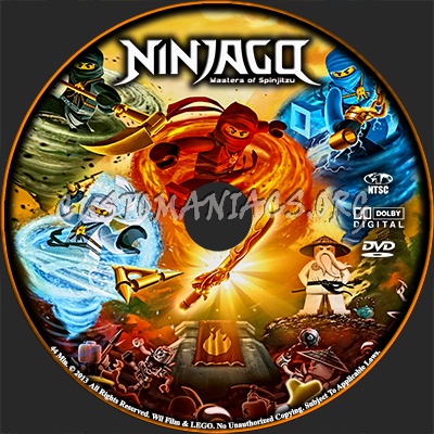 Ninjago Master of Spinjitzu dvd label