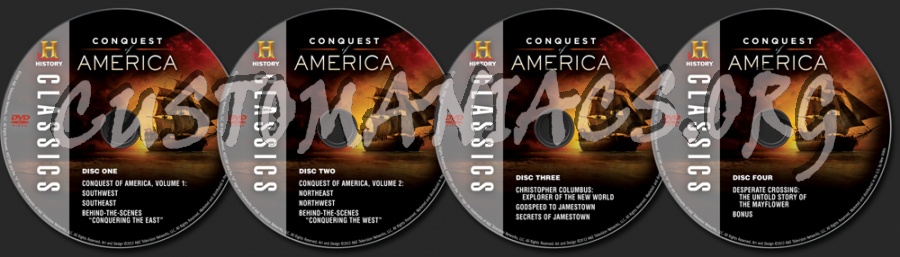 Conquest of America dvd label