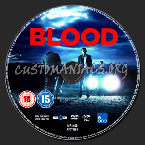 Blood dvd label