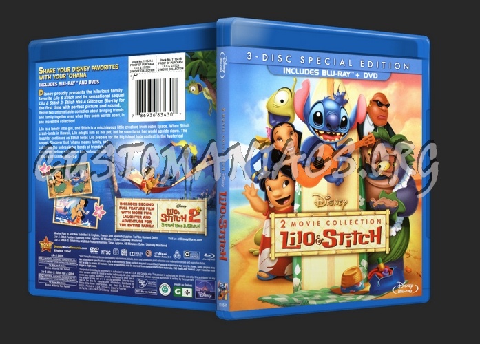 Lilo and Stitch - 2 Movie Collection blu-ray cover