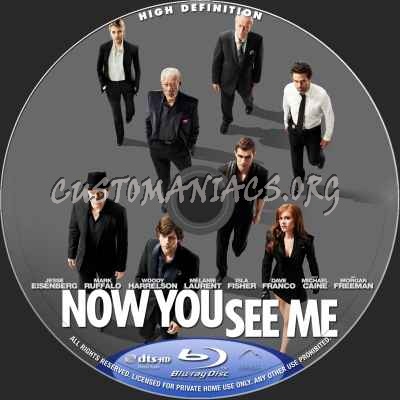 Now You See Me blu-ray label