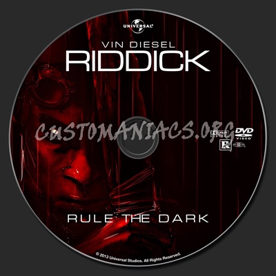 Riddick (2013) dvd label