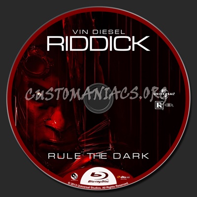 Riddick (2013) blu-ray label