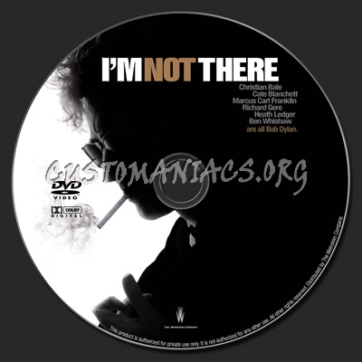 I'm Not There dvd label