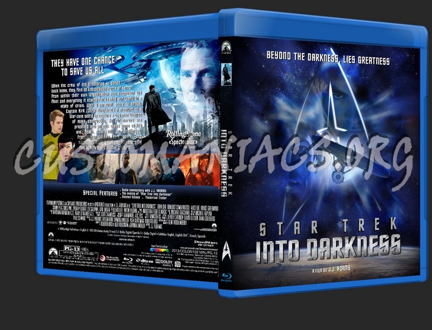 Star Trek Into Darkness blu-ray cover