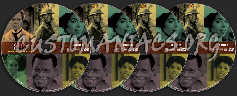 Roots: The Next Generations dvd label