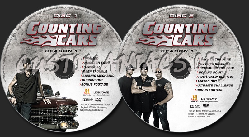 Counting Cars Season 1 dvd label