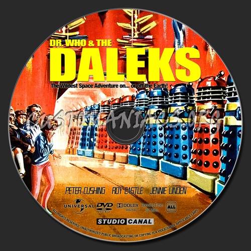 Dr. Who and the Daleks dvd label