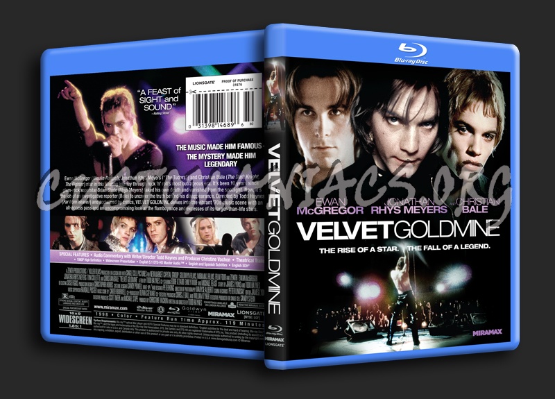 Velvet Goldmine blu-ray cover