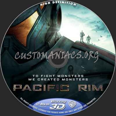 Pacific Rim (2D+3D) blu-ray label