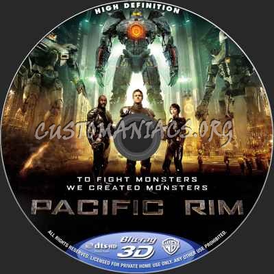 Pacific Rim (2D+3D) blu-ray label