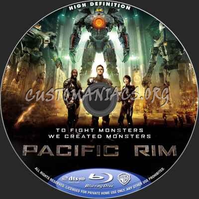 Pacific Rim (2D+3D) blu-ray label