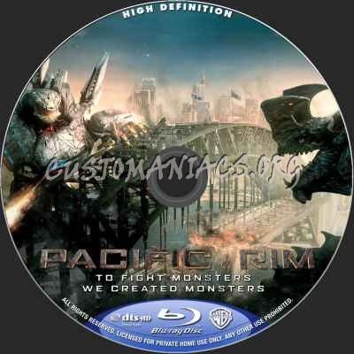 Pacific Rim (2D+3D) blu-ray label