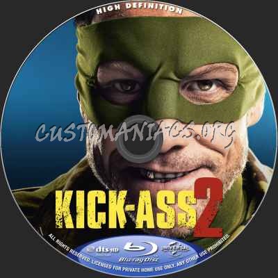 Kick Ass 2 blu-ray label