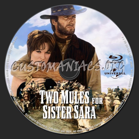 Two Mules For Sister Sara blu-ray label