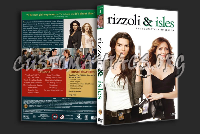 Rizzoli & Isles: Seasons 1-3 dvd cover