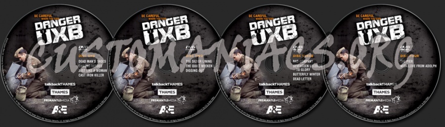 Danger UXB dvd label