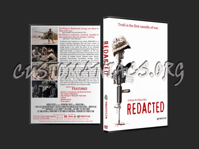 Redacted dvd cover