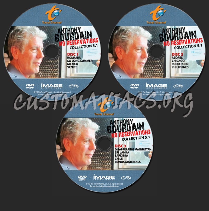 Anthony Bourdain - No Reservations - S5.1 dvd label