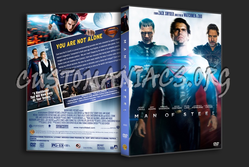 Man Of Steel dvd cover