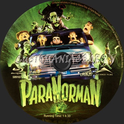 Paranorman blu-ray label