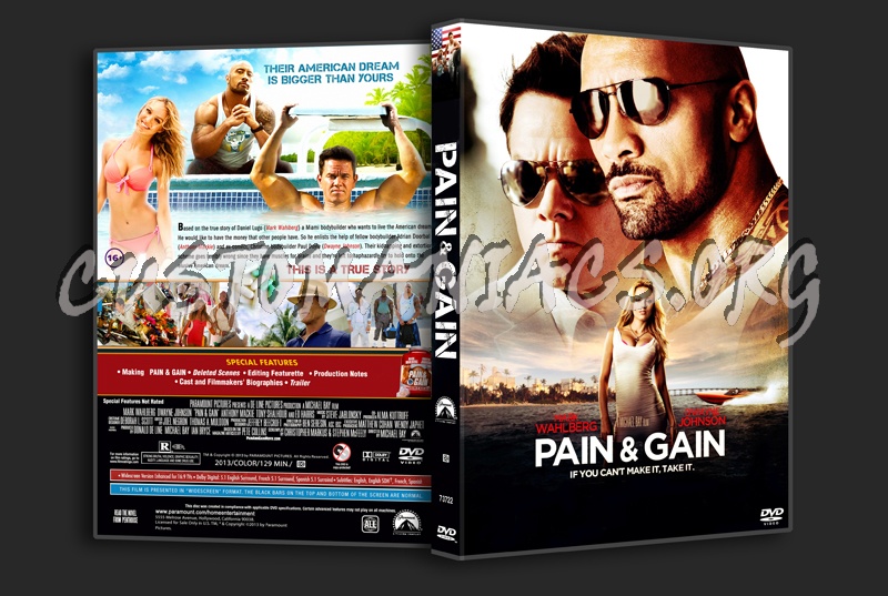 Pain & Gain dvd cover